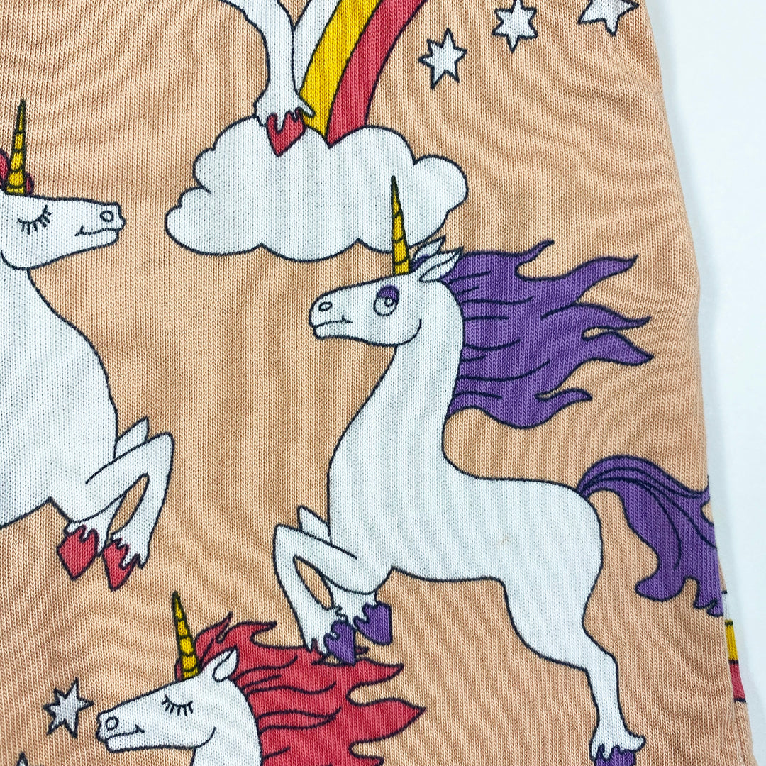 Mini Rodini pink unicorn print sweatshorts 92/98