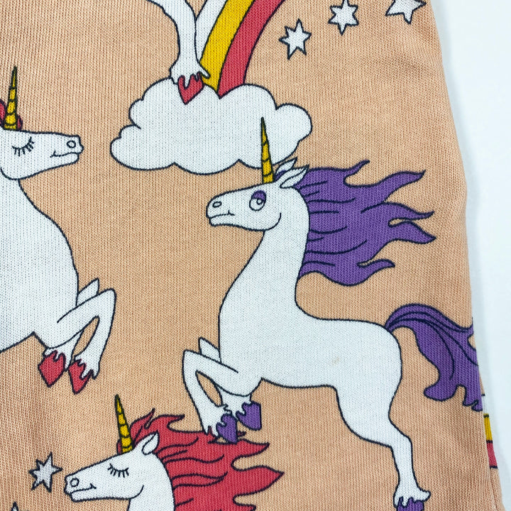 Mini Rodini pink unicorn print sweatshorts 92/98