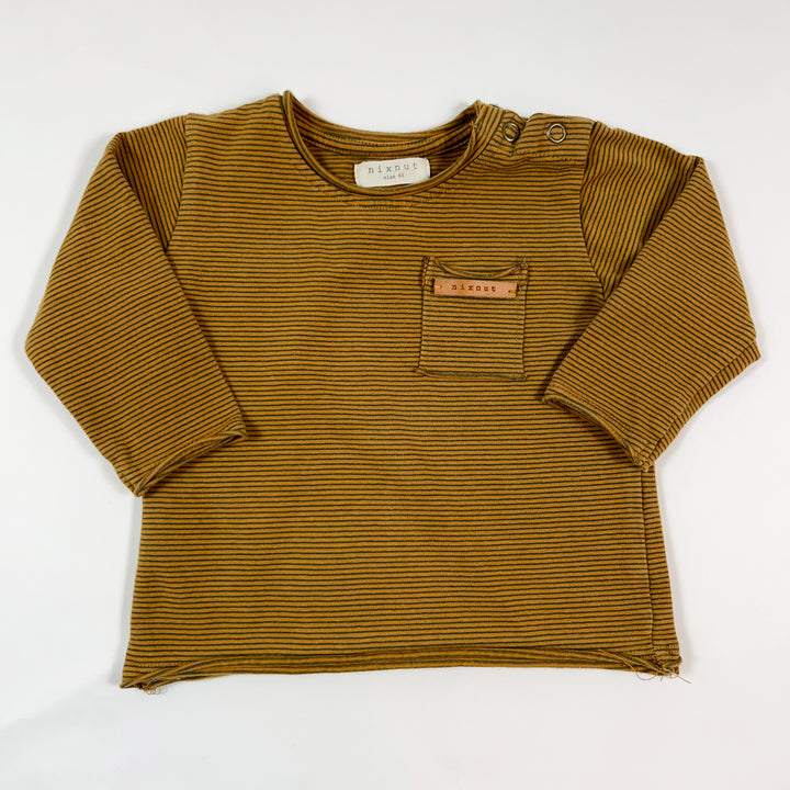 Nixnut ochre striped longsleeve 68cm 1