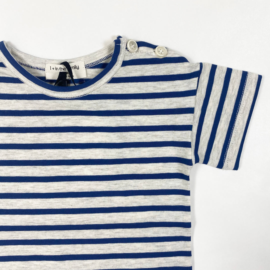 1+ in the Family vence blue striped t-shirt Second Season diff. sizes