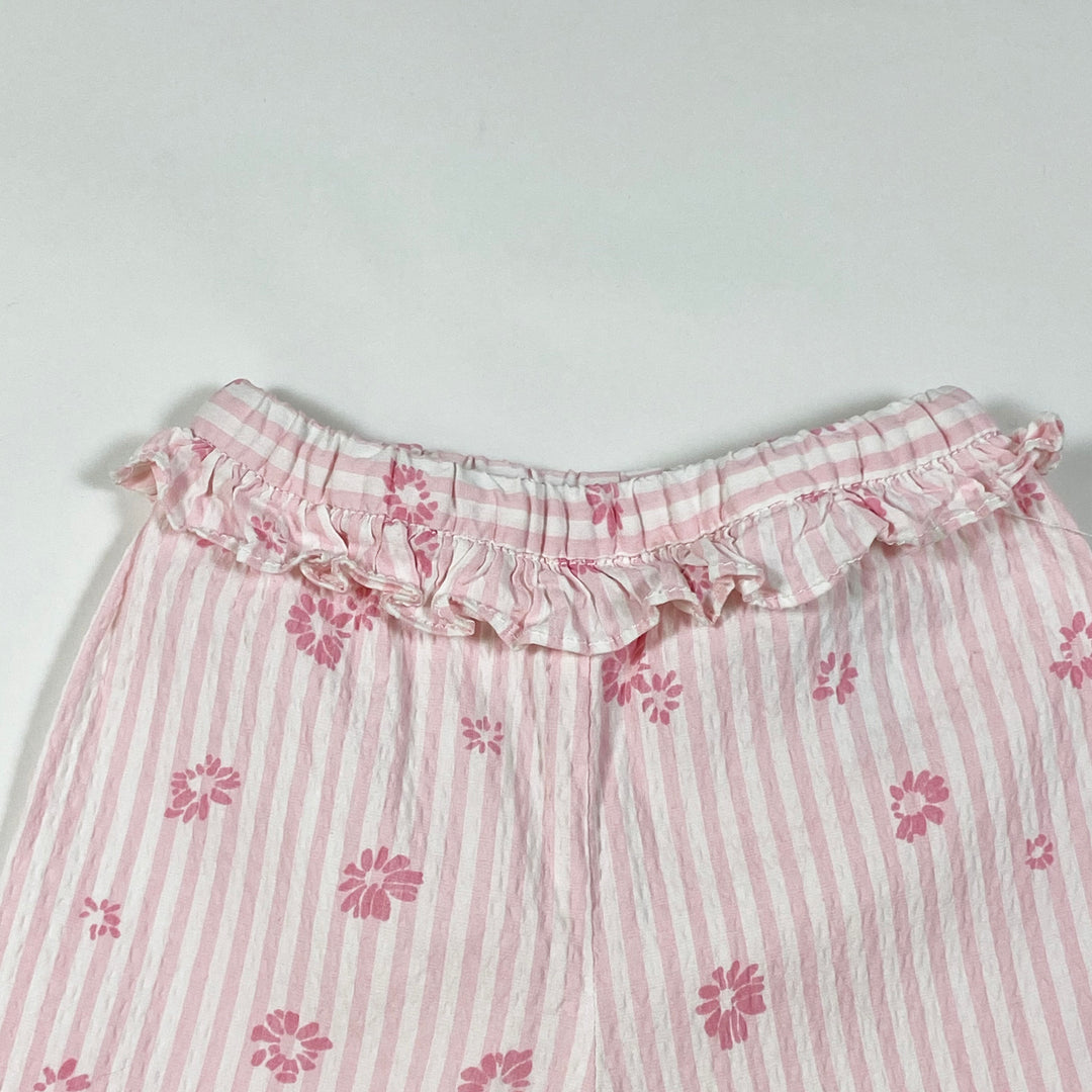 Il Gufo pink seersucker capri pants 9M