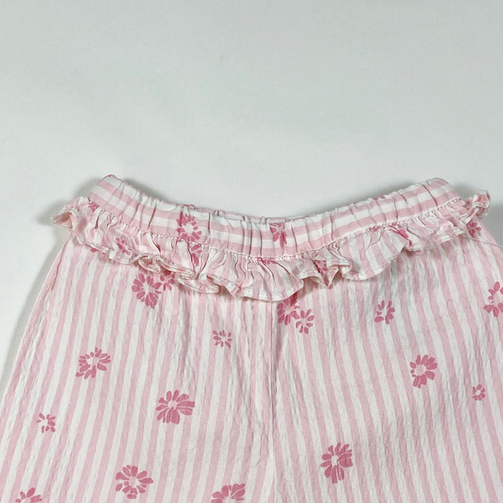 Il Gufo pink seersucker capri pants 9M