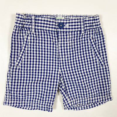 Benetton blue seersucker shorts 9-12M/74 1