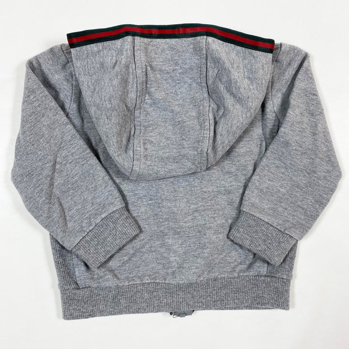 Gucci grey logo zip hoodie 9-12M 3
