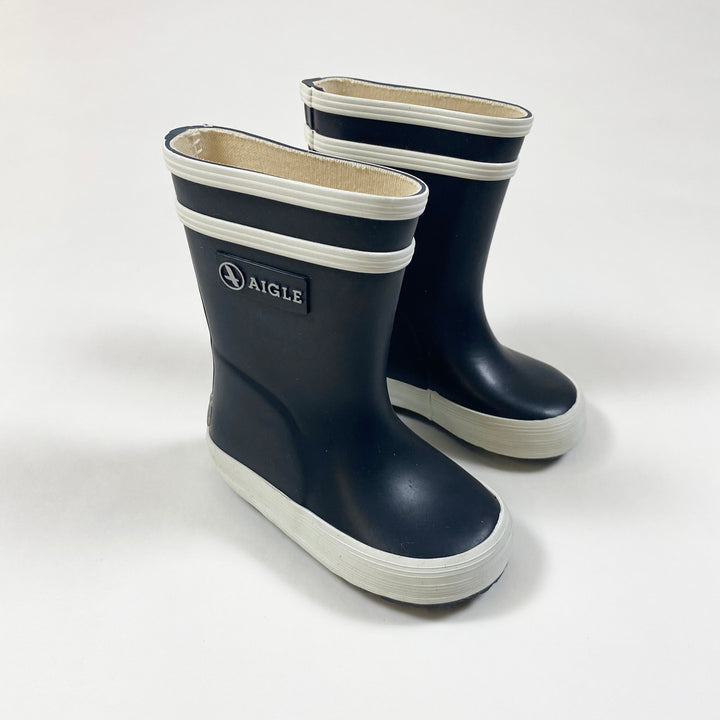 Aigle navy rainboots 20 1