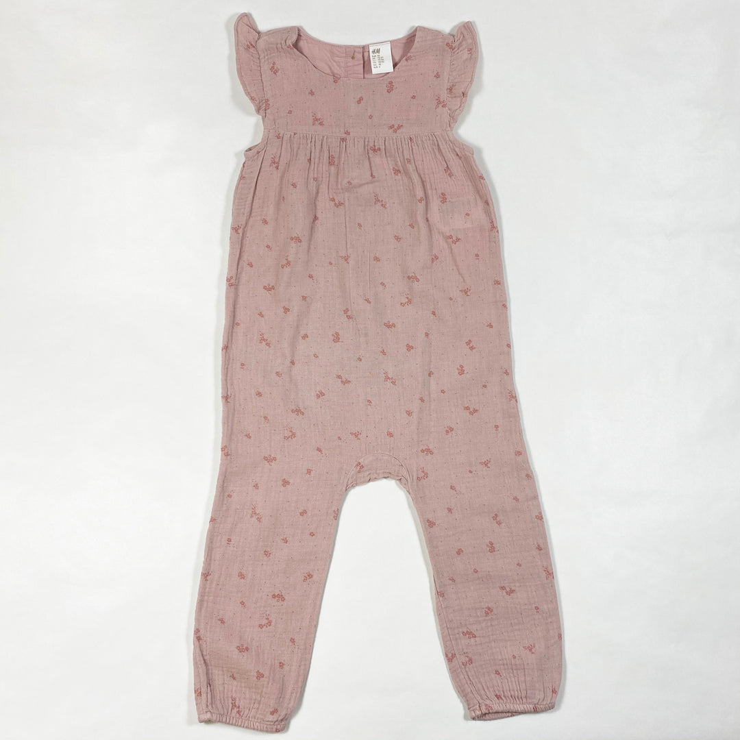 H&M rosa Musselin-Overall 92/1,5-2Y