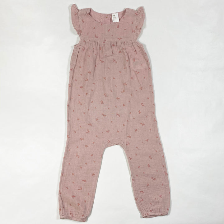 H&M rosa Musselin-Overall 92/1,5-2Y