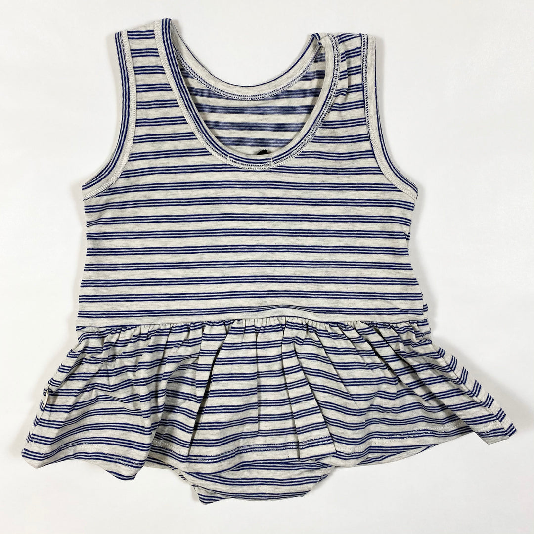 1+ in the Family ceret blue striped body dress Second Season 18M