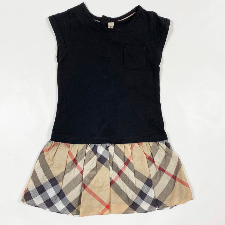 Burberry black beige check dress 18M/81 1