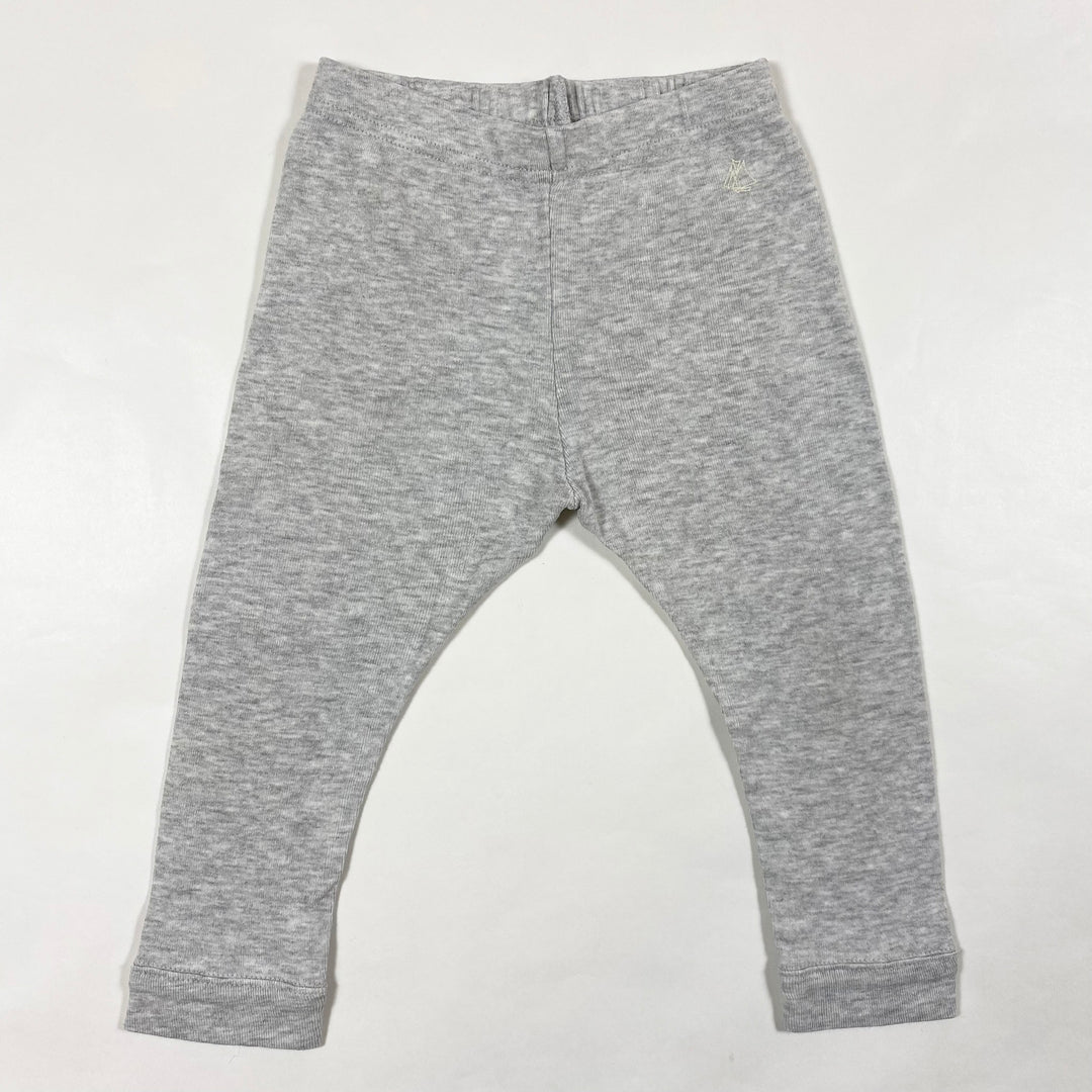 Petit Bateau grey leggings 18M/81 1
