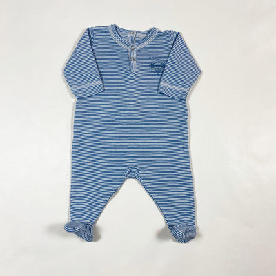 Petit Bateau blue striped pyjama, long 1M/54 1