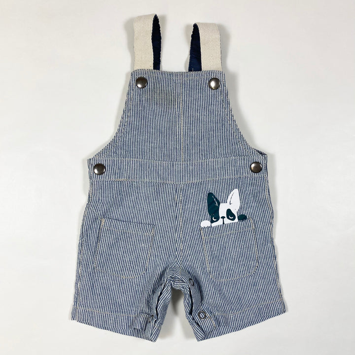Sfera blue striped dungarees 3-6M 1