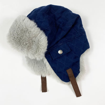 Starting Out navy fleece lined trapper hat Infant 2