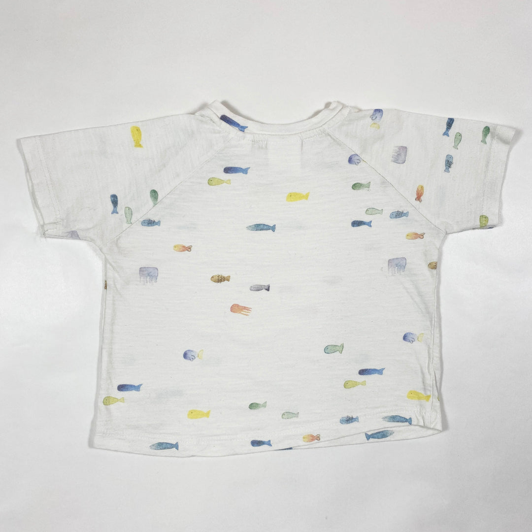 Zara fish t-shirt 9-12M/80 2