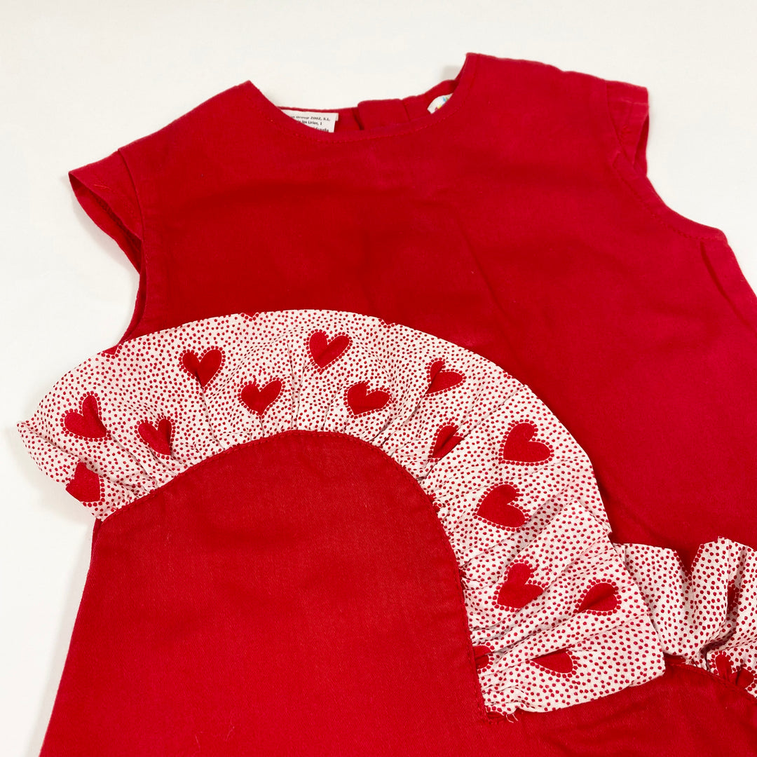 Agatha Ruiz de la Prada red heart detail dress 2Y/87 2