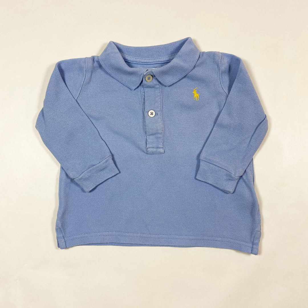 Ralph Lauren light blue longsleeve polo 6M 1