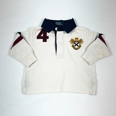 Ralph Lauren bordeaux crest rugby shirt 9M 1