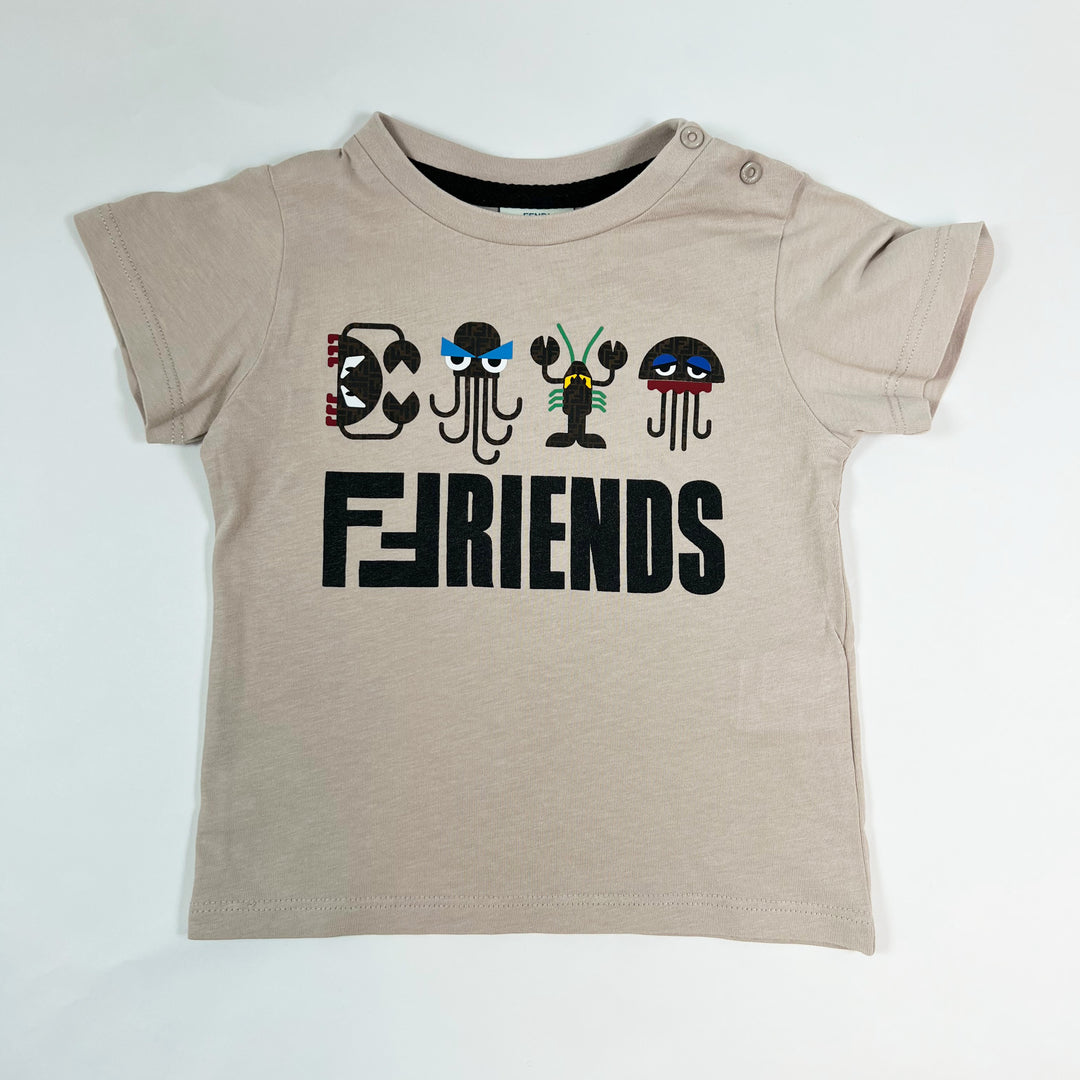 Fendi taupe friends T-shirt 18M 1