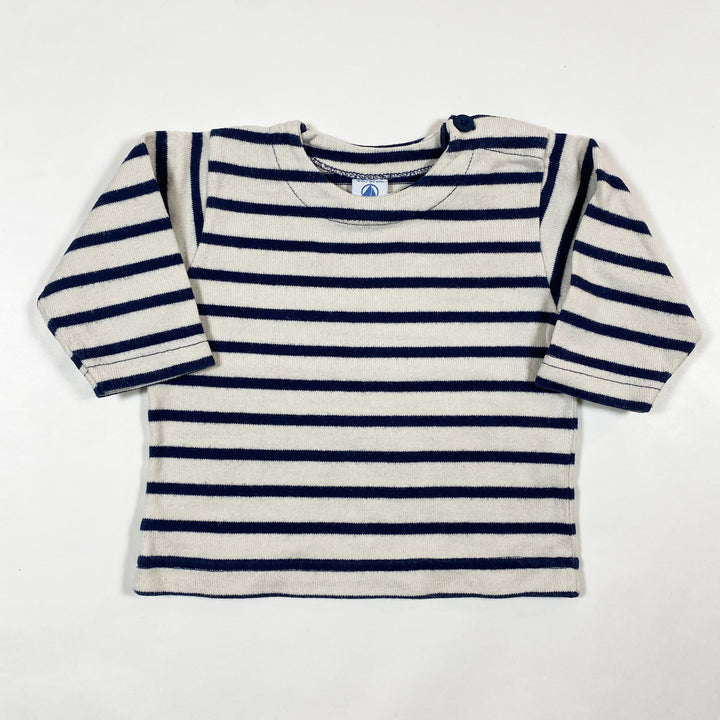 Petit Bateau navy striped mariniere sweatshirt 6M/67 1