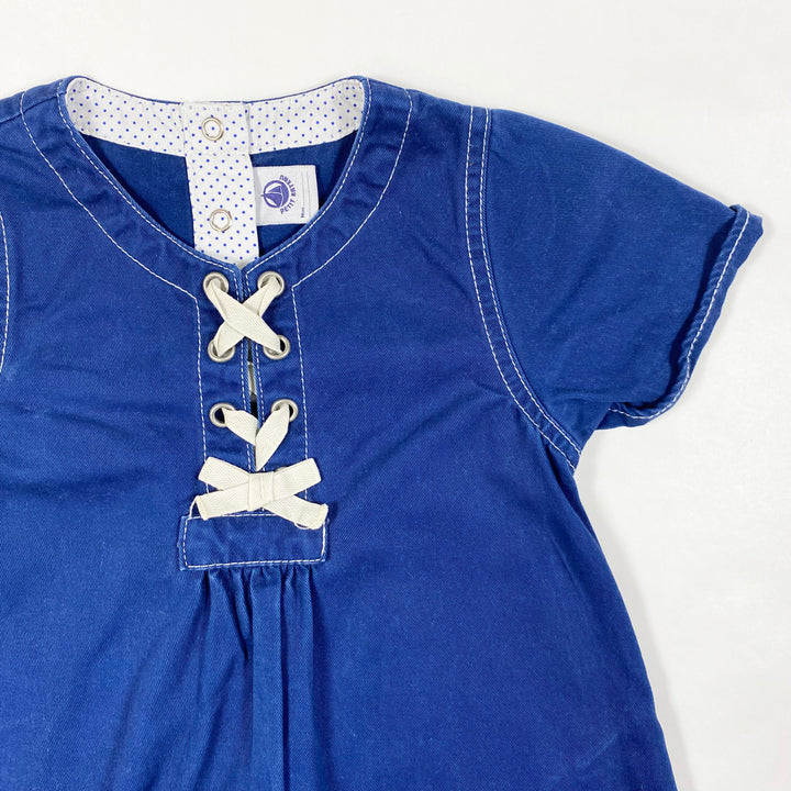 Petit Bateau blue cotton dress 3Y/94 2