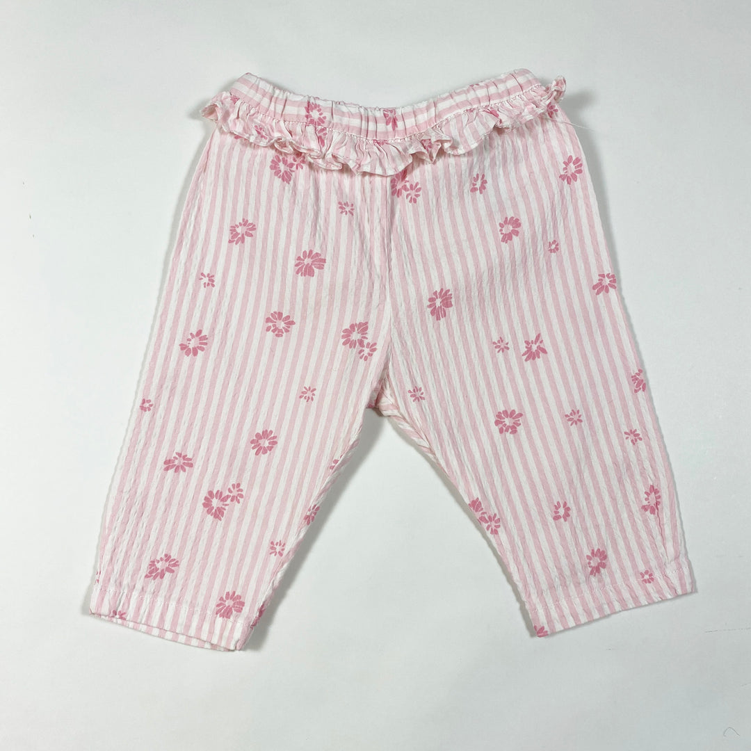 Il Gufo pink seersucker capri pants 9M