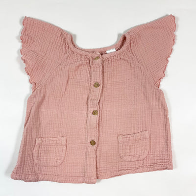 Zara pink muslin blouse 2-3Y/98 1