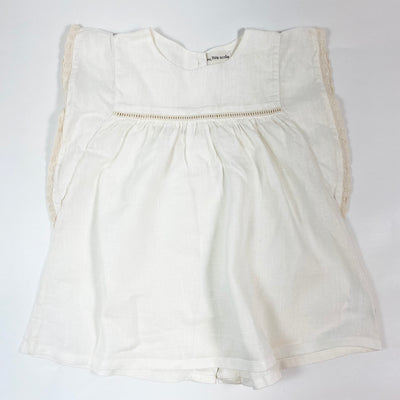 My Little Cozmo off-white linen blouse with embroidery 6Y 1