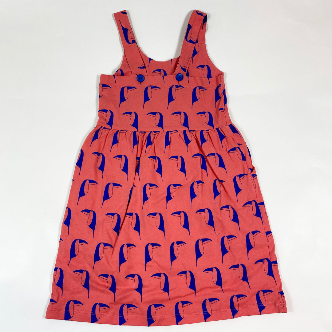 l'Asticot peach toucan pinafore dress 110 2