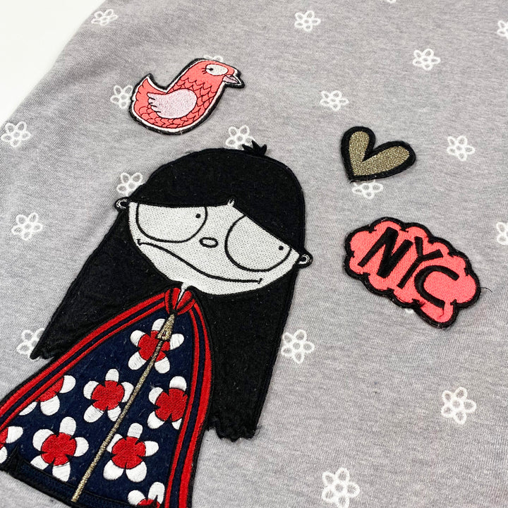 Little Marc Jacobs grey NYC sweatshirt dress 6Y/114 2