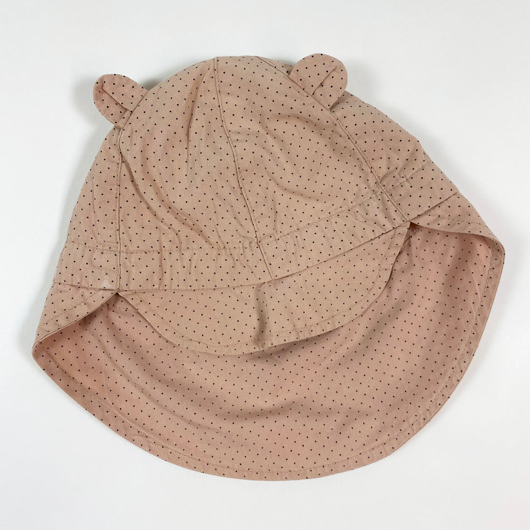 Liewood soft pink polkadot sun hat 3-4Y 1