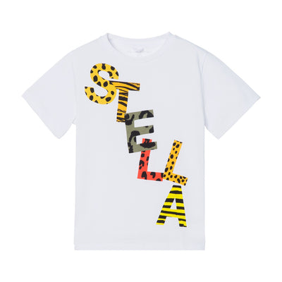 Stella McCartney Kids white Stella Animal T-shirt Second Season diff. sizes 1