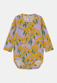 Mini Rodini purple Aline Flowers AOP longsleeved body Second Season diff. sizes 1
