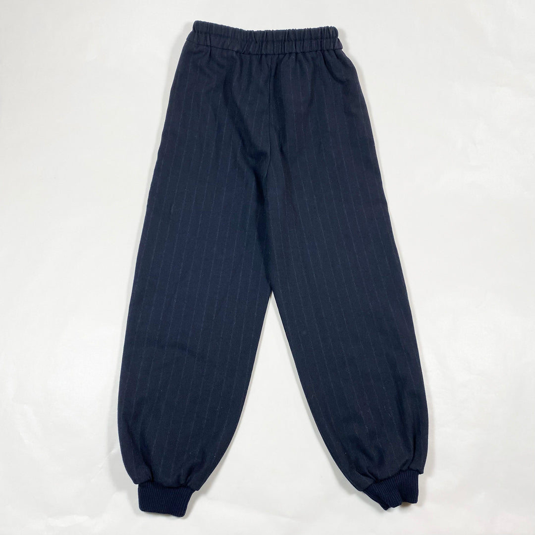 Zara navy pinstripe drawstring pants 9Y/134 3