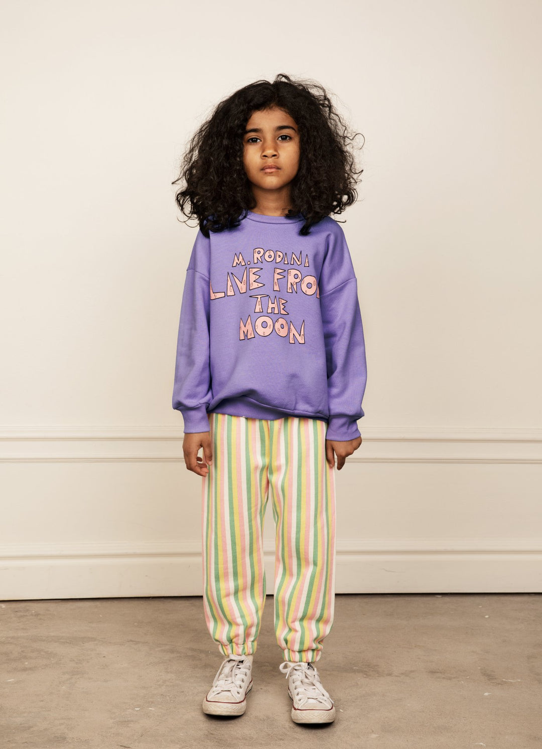 Mini Rodini pastelle stripe sweatpants Second Season 128/134 4