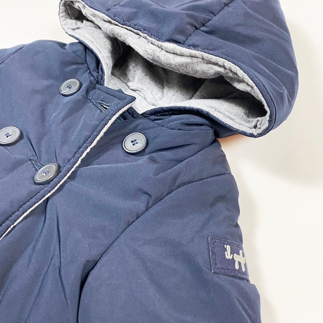 Il Gufo blue padded nylon jacket 3M 2