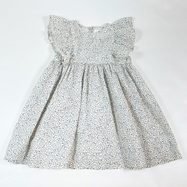 Konges Slojd ecru floral ruffle dress 104-110 1
