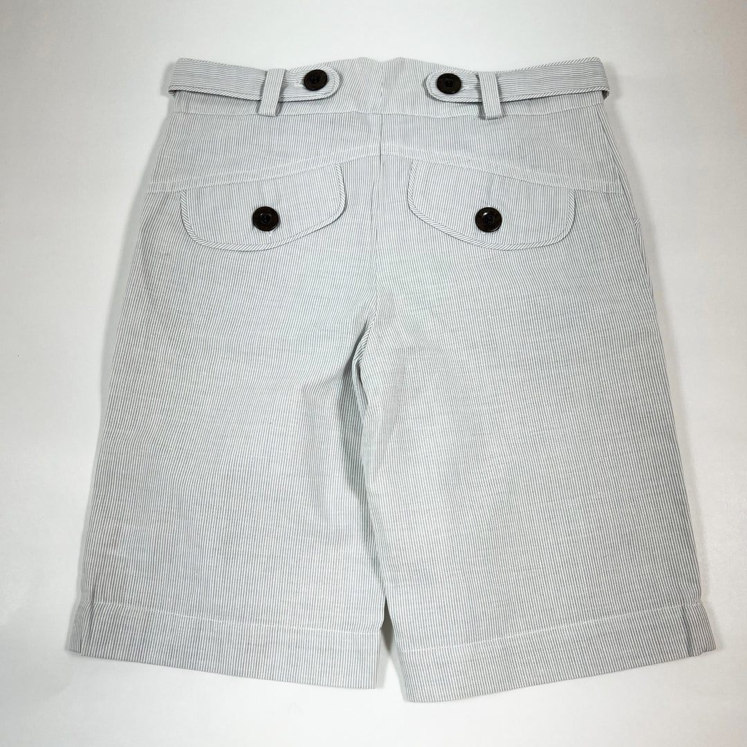 Marie Chantal light grey striped bermuda shorts 8Y 2