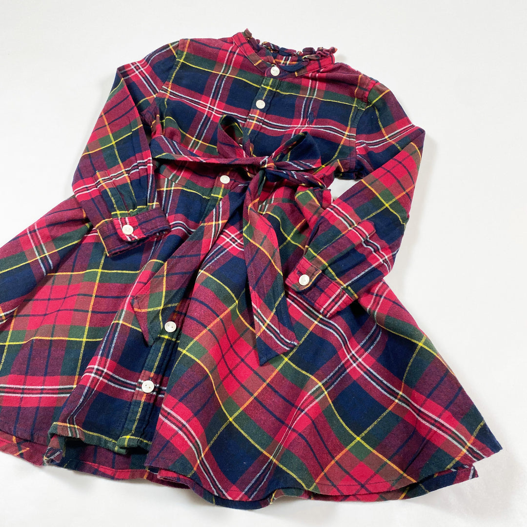 Ralph Lauren red checked blouse dress with bloomers 24M 2