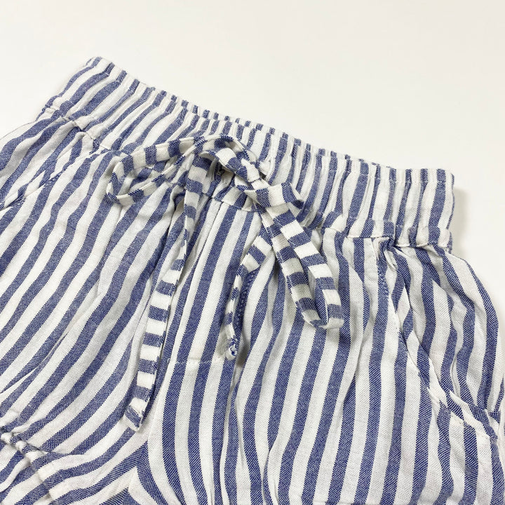 Kids on The Moon blue stripe shorts 2Y 2