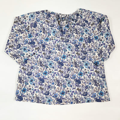 Mabo purple floral pocket blouse 4-5Y 1
