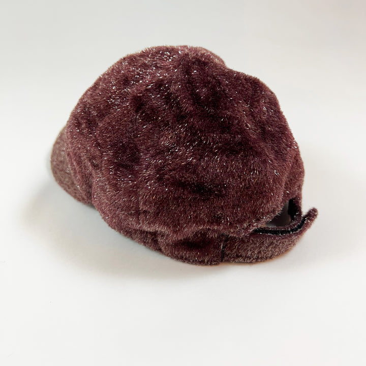 Caroline Bosmans bordeaux glitter cap S 2