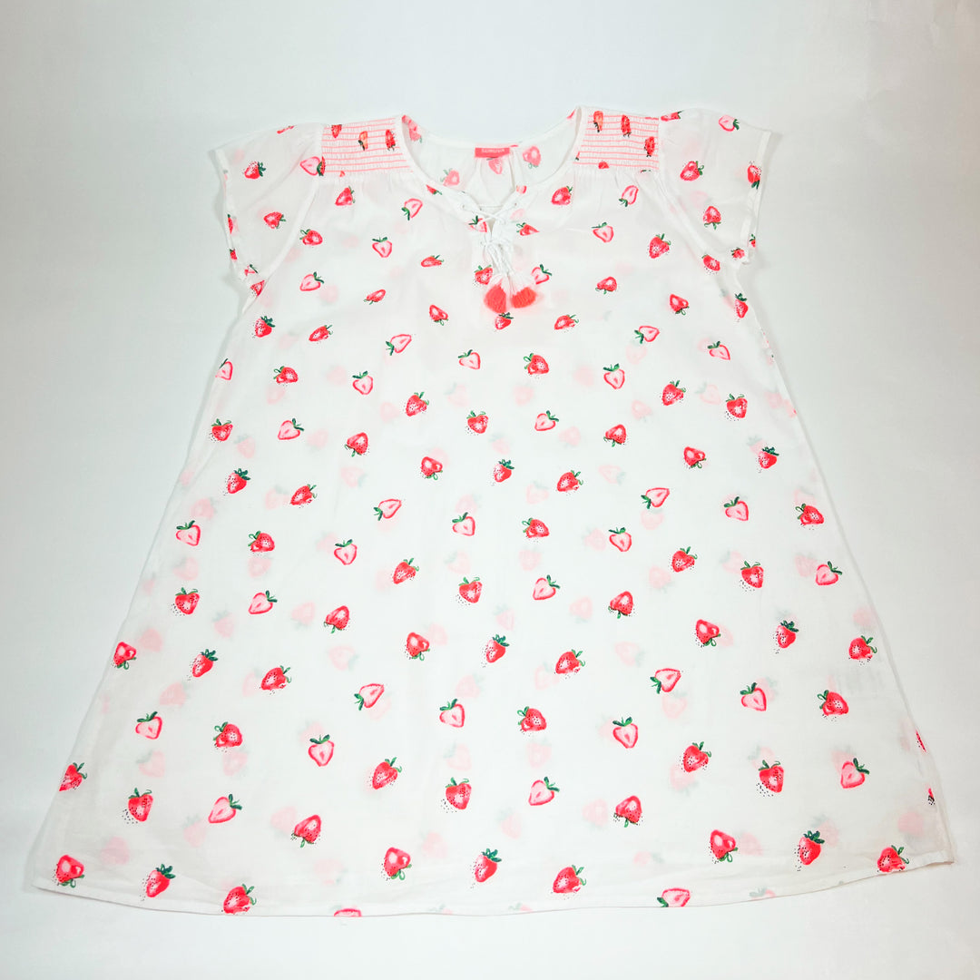 Sunuva white strawberry beach tunic dress with tassles 8Y 1