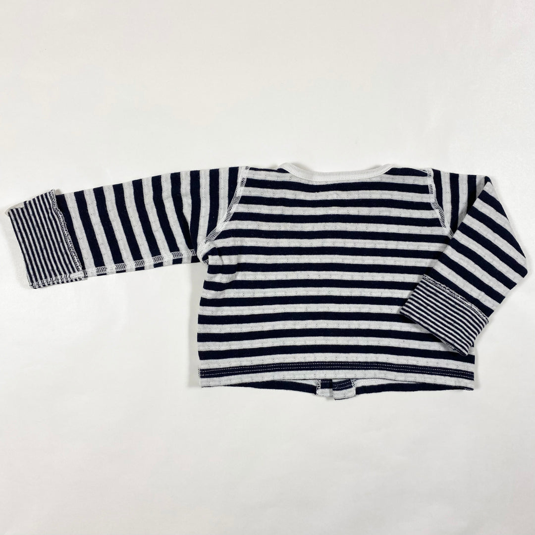 Petit Bateau navy stripe cardigan 3M/60 2