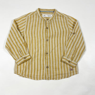 Zara mustard striped shirt 18-24M/92cm 1