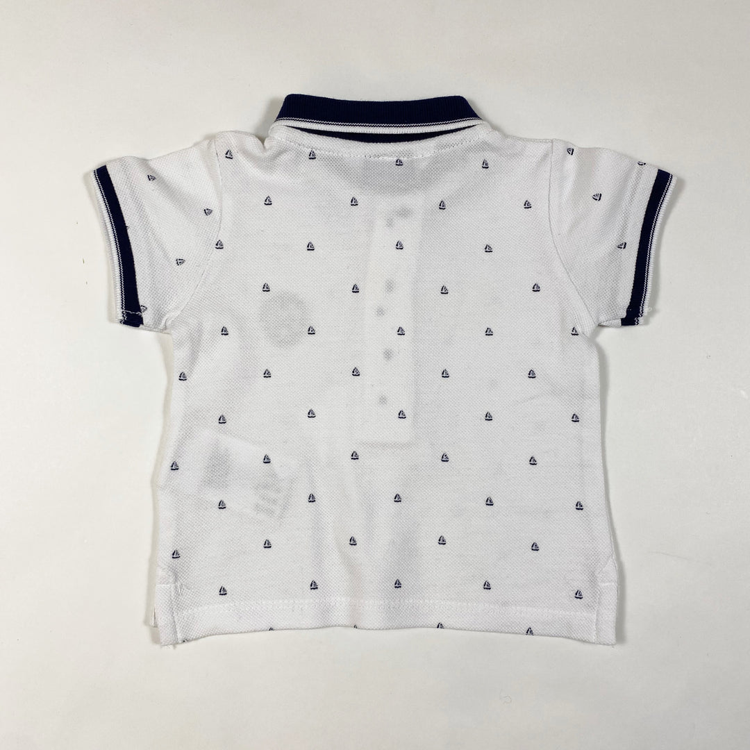 Mayoral white boat polo shirt 2-4M/65