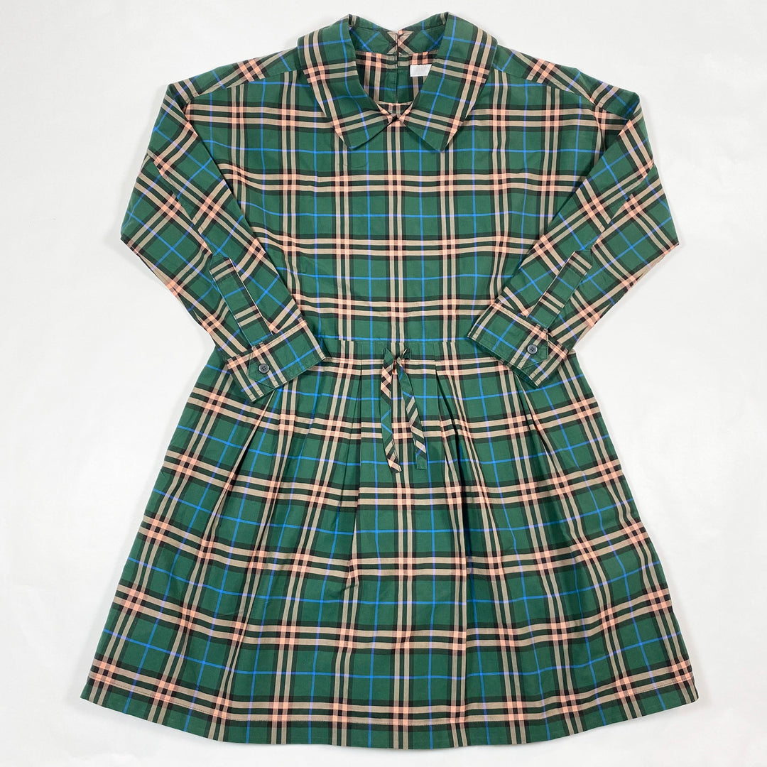 Burberry green plaid cotton dress 8Y/135 1