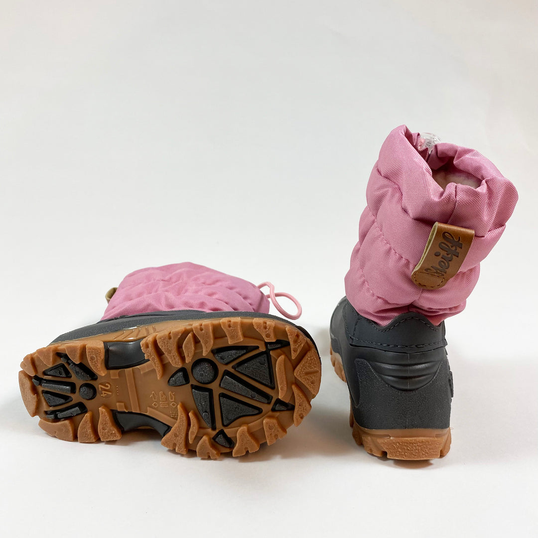Steiff pink snow boots 24 2