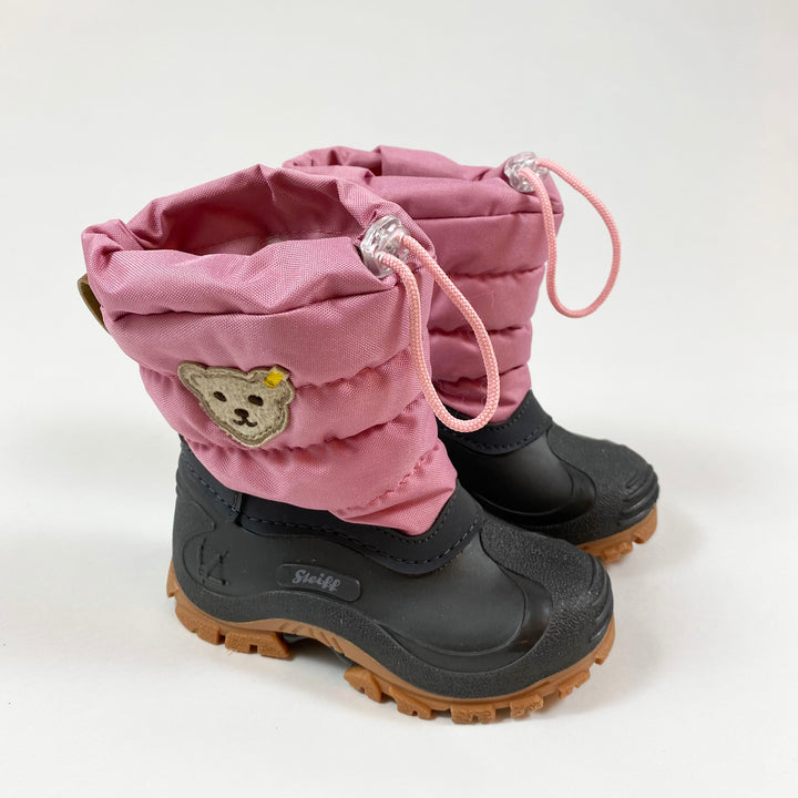 Steiff pink snow boots 24 1