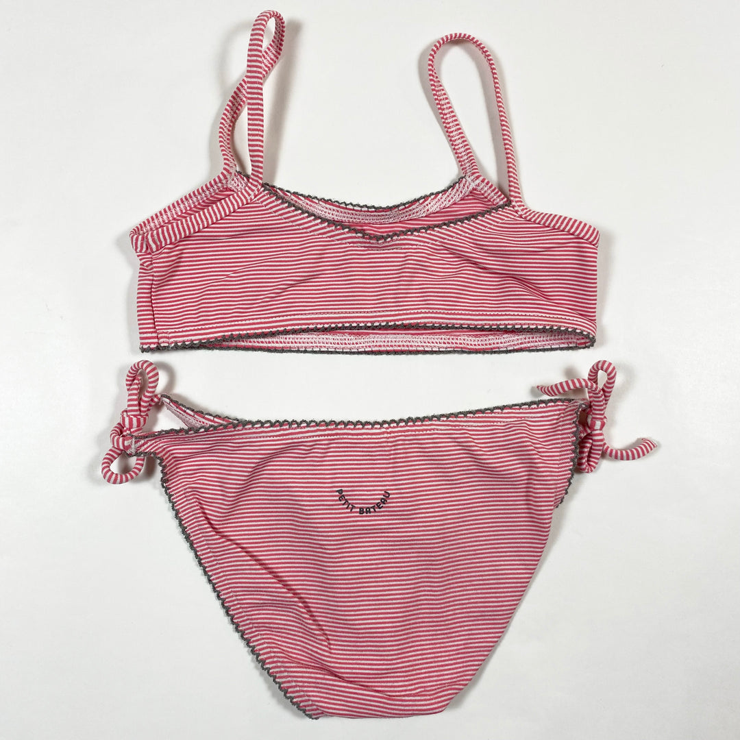 Petit Bateau red striped bikini 6Y/114 3