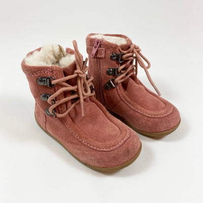 Kickers vintage pink Bamara suede winter boots 24 1